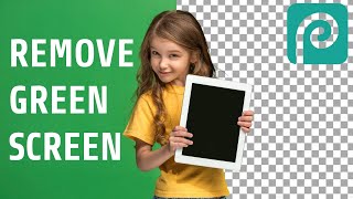 Remove green screen background in Photopea [upl. by Belmonte]