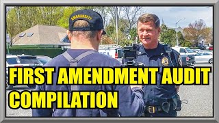 THE BEST OF AMAGANSETT PRESS  Six Month Anniversary Compilation  First Amendment Audit  Cop Watch [upl. by Aivul]