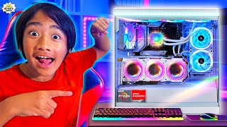 Ryan and Daddy Build a Gaming PC with AMD Ryzen amp Radeon [upl. by Oswald]