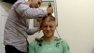 Chriss Head Shave In Support of FARA [upl. by Hgielah]