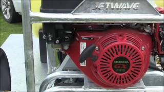 Jetwave Petrol Powered Hot Water Trailer Mount Pressure Washer [upl. by Aciraa]