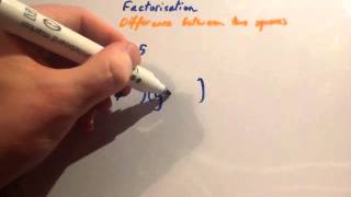 Difference between two squares  Corbettmaths [upl. by Ande]