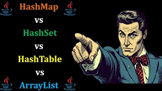 Java Collection Framework HashMap vs HashSet vs HashTable vs ArrayList Hindi [upl. by Martsen]