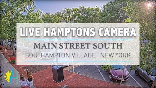 Hamptonscom  LIVE Main Street South Southampton New York [upl. by Adnalro]