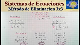 🛑 Método de Eliminación 3x3  Reducción paso a paso  Juliana la Profe [upl. by Meensat]