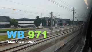 Mit der Westbahn von München nach Wien  WB 971 Mitfahrt [upl. by Fosque126]