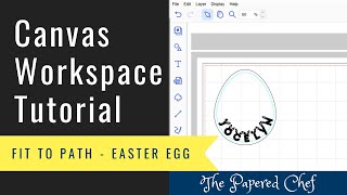 Brother Canvas Workspace Tutorial  Fit to Path  Easter Egg  How to Curve Text  Brother ScanNCut [upl. by Dallas]