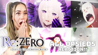 FIRST TIME REACTING to ALL of REZERO Openings amp Endings 1  4 [upl. by Amato]