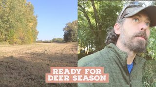 Property Update READY for Deer Season 2023 deerhunting [upl. by Nner]