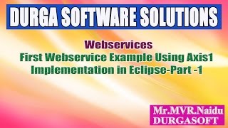 WebservicesFirst Webservice Example Using Axis1 Implementation Using Eclipse Part 1 [upl. by Nudd231]