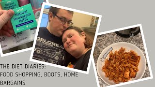 THE DIET DIARIES  Food Shopping Boots amp Home Bargains [upl. by Ruff]