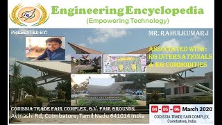 IESS 2020 International Engineering Science Show 2020Codissia trade fair Engineering Encyclopedia [upl. by Atinahs]