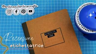 Etichettatrice a rilievo CraftsampCo  Recensione [upl. by Noside]