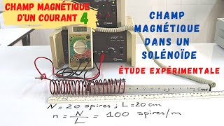 Champ magnétique dun solénoïde 4 Etude expérimentale du champ magnétique dans un solénoïde [upl. by Cavan]