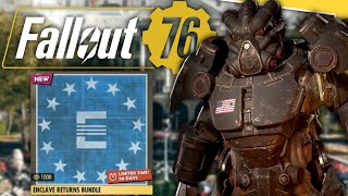 Fallout 76  Atomic Shop Update Enclave Returns Bundle [upl. by Idleman]