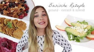 5 REZEPTE für eine BASENÜBERSCHÜSSIGE ERNÄHRUNG  GESUND EINFACH amp SCHNELL  VERLOSUNG [upl. by Atirabrab]