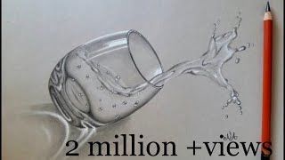 Water glass sketch in 3D [upl. by Ytram112]