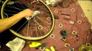 How To Overhaul The Hub Of A Rear Bike Wheel [upl. by Donnamarie]