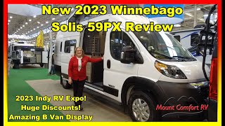 New 2023 Winnebago Solis 59PX Review  Mount Comfort RV [upl. by Gnus]