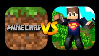 Minecraft PE VS King Craft Game Comparison [upl. by Langill]