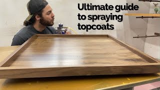 Ultimate guide to spraying top coats  HVLP  Woodworking [upl. by Esiole]