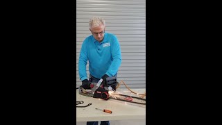 How to Change an Oregon CS1500 Electric Chainsaw Chain amp Sharpener quick amp Easy [upl. by Teyugn242]