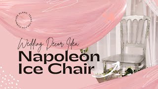 Gorgeous Chair Decoration Idea  Wedding Decoration  Crystal Clear Napoleon Chair  FOH Furniture [upl. by Stew827]