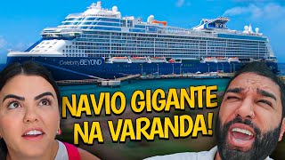 UM NAVIO GIGANTE PAROU NA NOSSA VARANDA [upl. by Bevan]