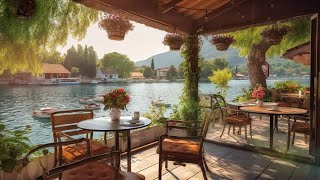 Relaxing Jazz Music for Stress Relief ☕ Positive Spring Morning Jazz in Outdoor Coffee Shop Ambience [upl. by Brause]