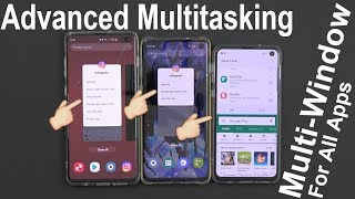 Samsung Galaxy S10e  S10  S10 Plus Advanced Multitasking Split Screen amp Popup Window Verizon [upl. by Savart]