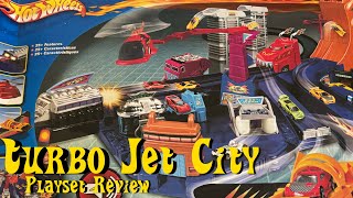 Hot Wheels Turbo Jet City Playset Review [upl. by Pillihp]