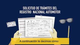 ¿Cómo diligenciar el formulario de Solicitud de Trámites del Registro Nacional Automotor [upl. by Castle]