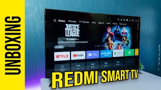 Redmi Smart TV 55 inch  Unboxing and First Impressions [upl. by Kwapong]