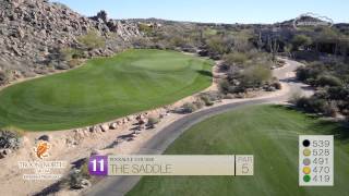 Troon North Golf Course  Pinnacle Course  Aerial Flyover Tour [upl. by Anekam]