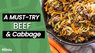 A MUSTTRY Diabetes Recipe LowCarb Beef and Cabbage [upl. by Udella]