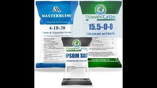 Hydroponic Nutrient Mixing masterblend fertilizer [upl. by Ray]