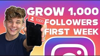 HOW TO GAIN 1000 ACTIVE FOLLOWERS ON INSTAGRAM IN 1 WEEK 2019 GROWTH HACKS [upl. by Yklam]