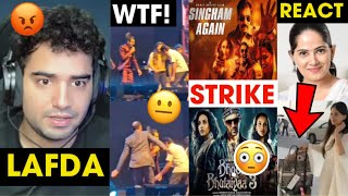 Samay Raina Vs Journalist Lafda🤬 TSeries Vs Singham Again Jaya Kishori Bag Controversy Reacts [upl. by Imotih615]