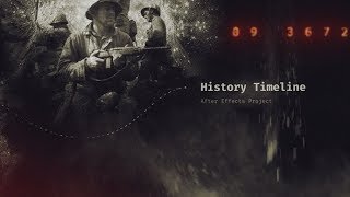 History Timeline ★ After Effects Template ★ AE Templates [upl. by Mir]