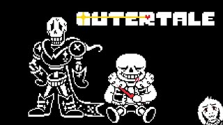 Sanss Sacrifice to Save Papyrus Outertale Demo Genocide Route [upl. by Bartolemo]