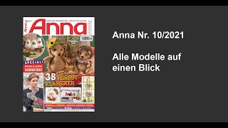 Zeitschrift Anna Nr 102021  Alle Modelle auf einen Blick [upl. by Vanzant]