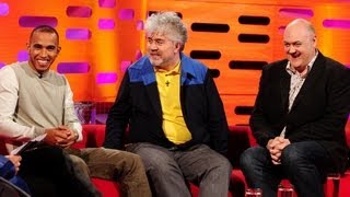 How to pronounce Pedro Almodovars surname  The Graham Norton Show  Series 13 Episode 4  BBC One [upl. by Ziana]