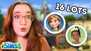 Moving EVERY Disney Princess onto ONE LOT in the Sims 4 [upl. by Orms895]