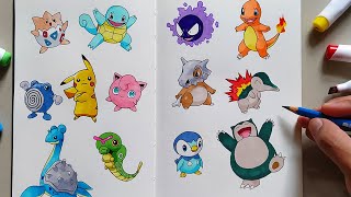 HOW TO DRAW POKEMON  Easy Tutorial for Beginners [upl. by Violette]