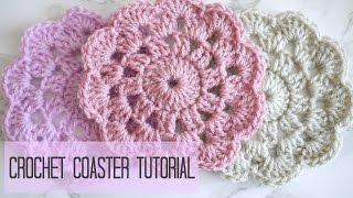 CROCHET how to crochet a coaster  Bella Coco [upl. by Orva]