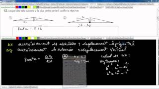 Secondaire 4 SN CST Québec Pente dune droite avec accroissement des abscisses et des ordonnées [upl. by Camus]