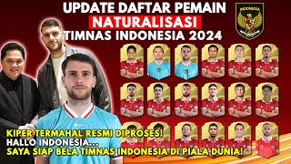 RESMI DIPROSES Inilah Daftar Pemain Naturalisasi Timnas Indonesia 2024 Terbaru  Maarten Paes [upl. by Alarick]