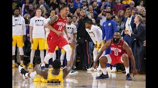 James Harden Hits OT GameWinner Over Draymond Green To Beat Golden State Warriors At Oracle Arena [upl. by Nelon36]