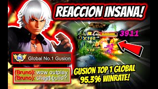 ¡SUS DEDOS SON DEMASIADO RAPIDOS GUSION TOP 1 GLOBAL 953 WINRATE  MOBILE LEGENDS [upl. by Tish]