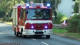 Feuermeldung  Alarmfahrt Einsatzkräfte Erlangen [upl. by Cordelie278]